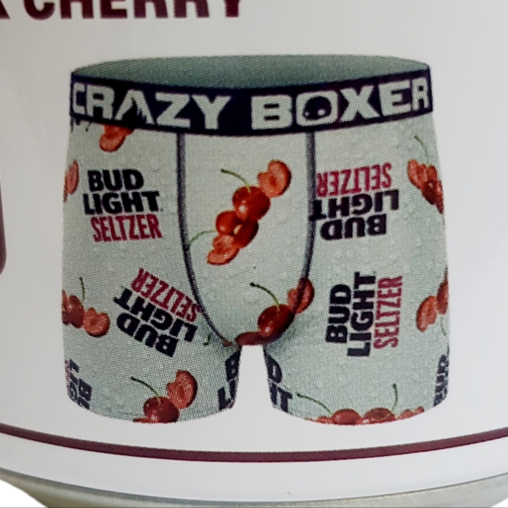 Men's Crazy Boxer Bud Light Seltzer Black Cherry Boxers Size M(32-34) New in Can